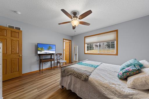 Primary bedroom with large walk-in closet