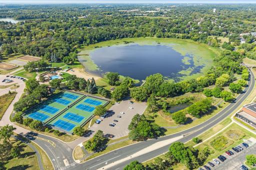 Round Lake Park is located less than a mile away