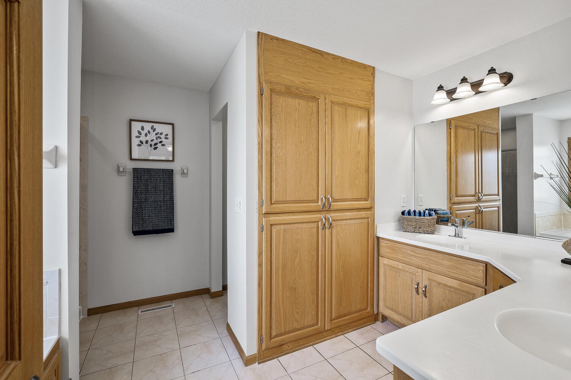 Your own spa oasis primary bath.