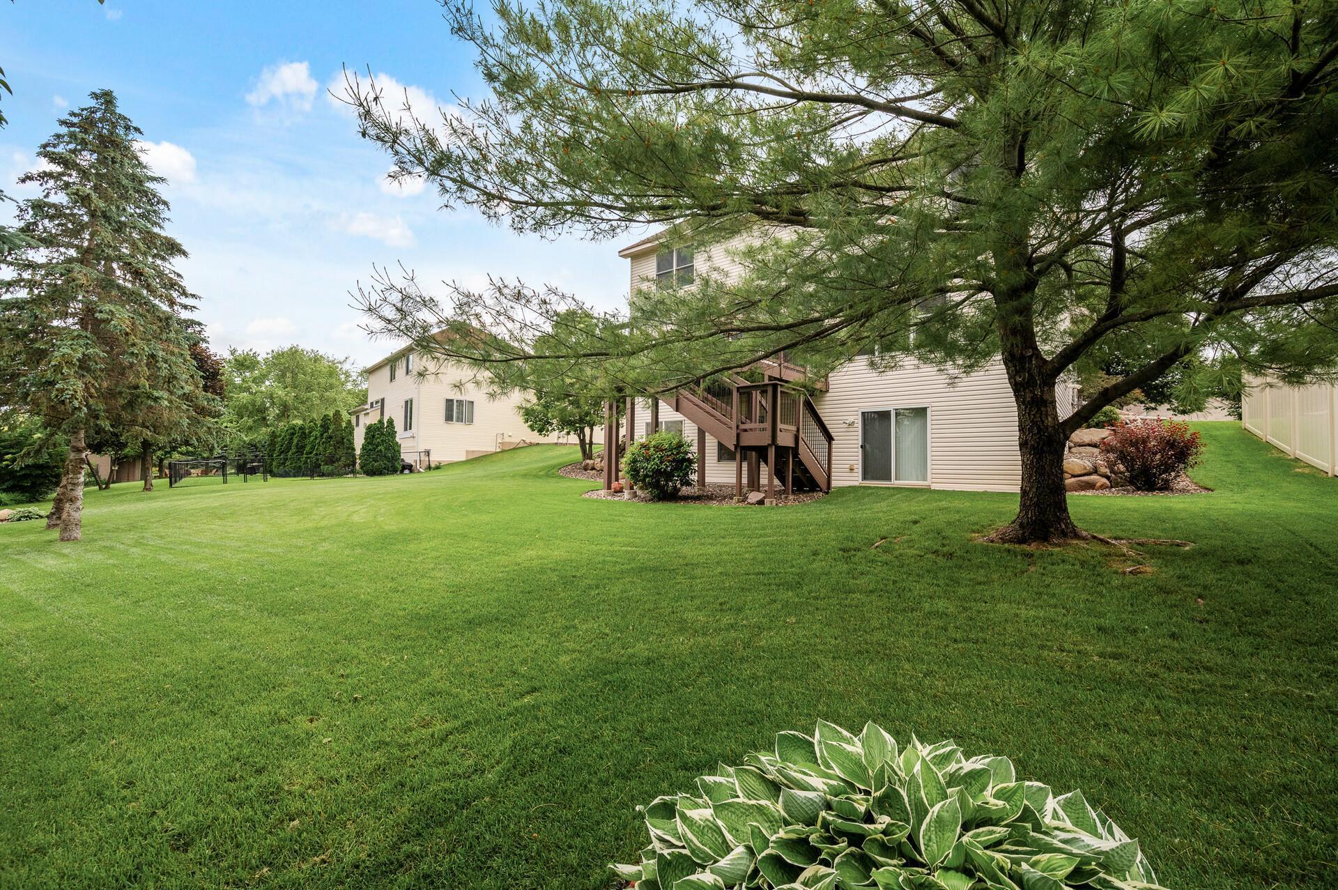 A Large & Lush backyard space.