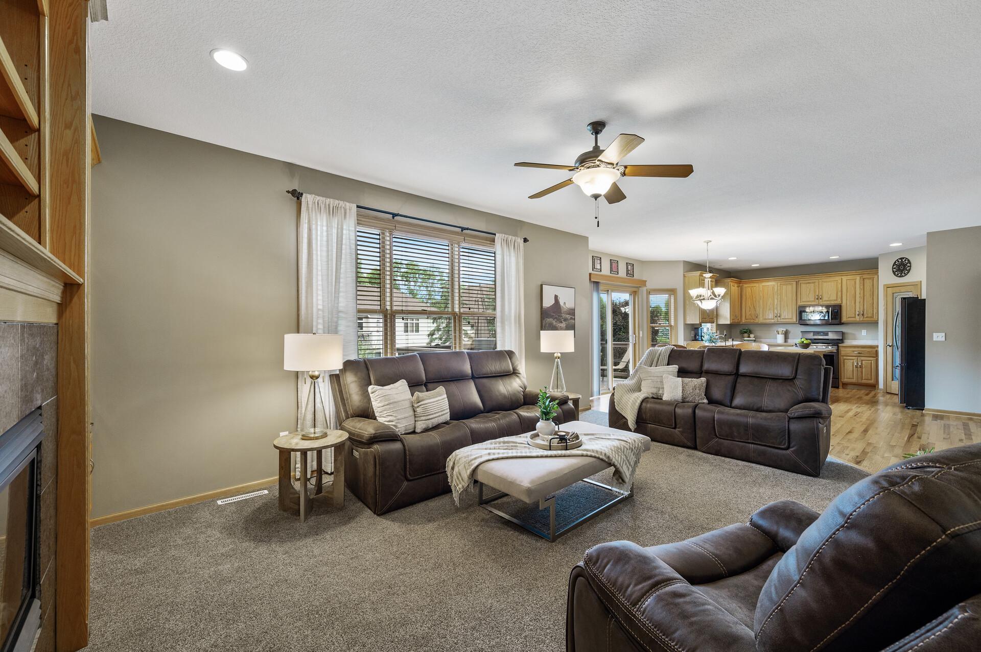 Seamless flow and inviting space—this open living and dining area is perfect for gathering, entertaining, and everyday comfort.j