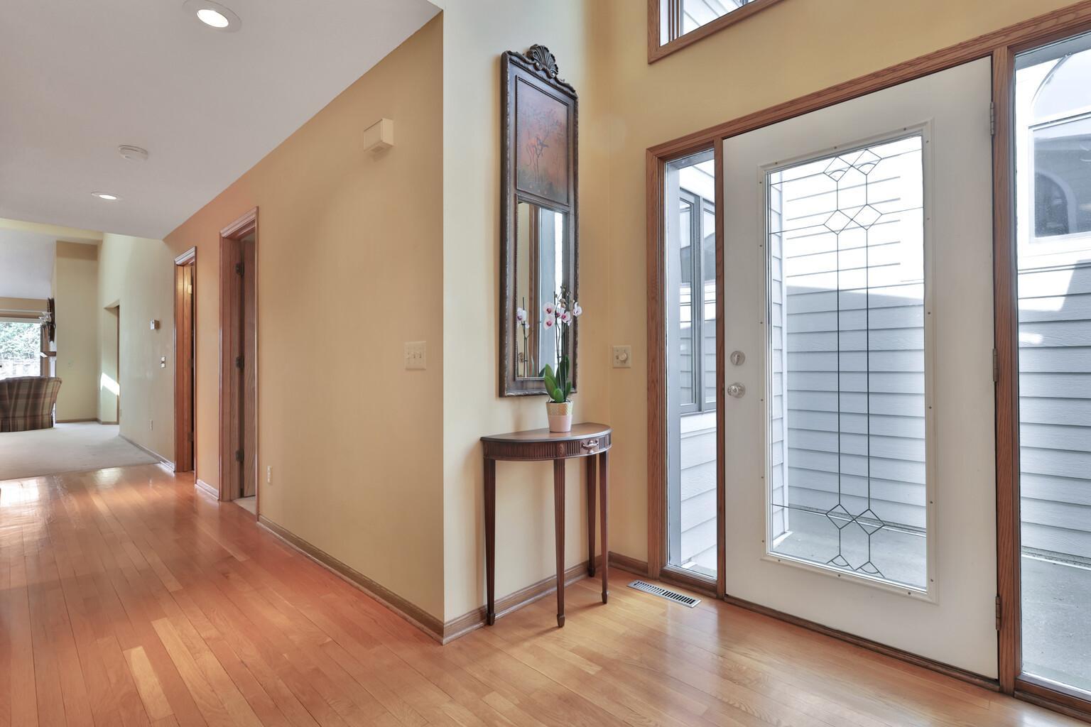 warm welcoming foyer