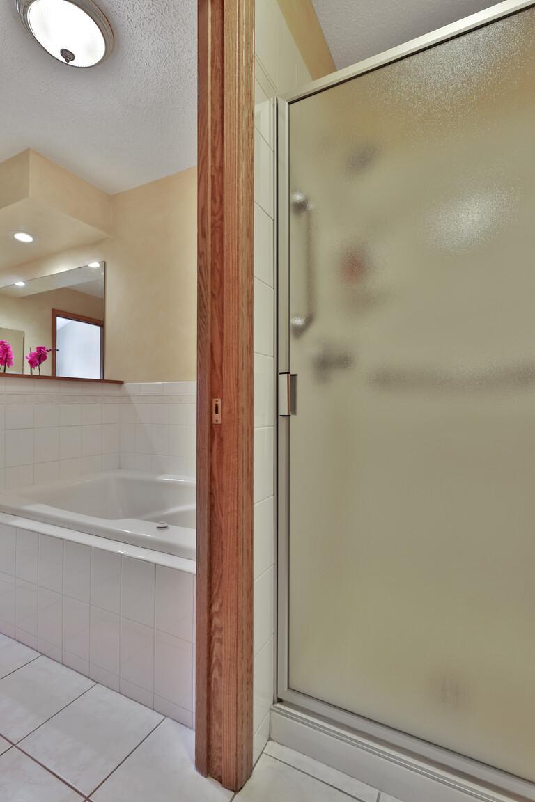 primary tub with seperate shower