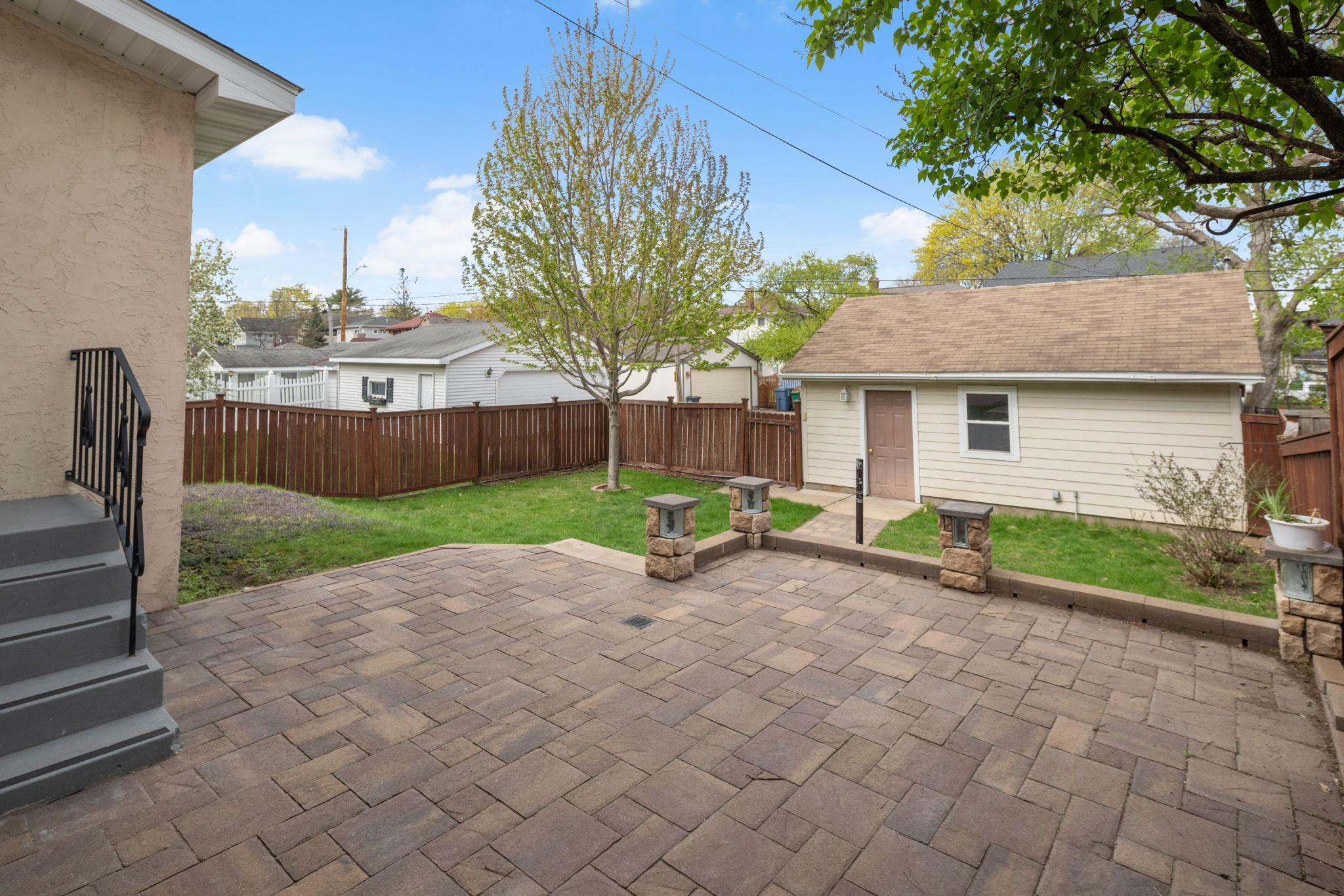 Backyard Paver Patio.