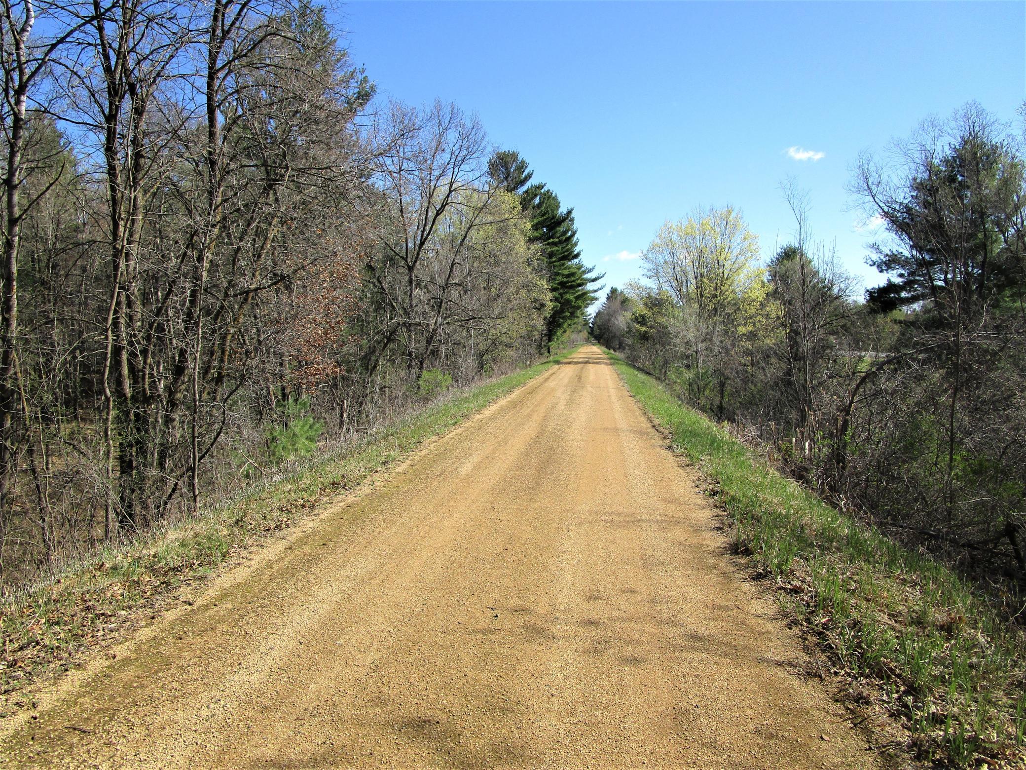 Gandy Dancer Trail along east edge of parcel