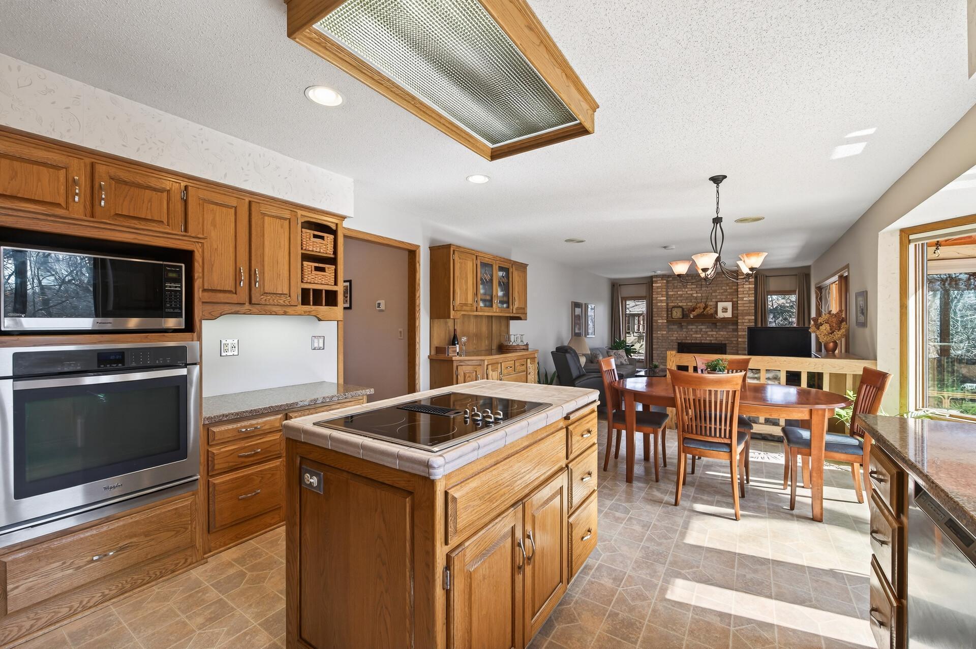 Functional layout with center island and room to move