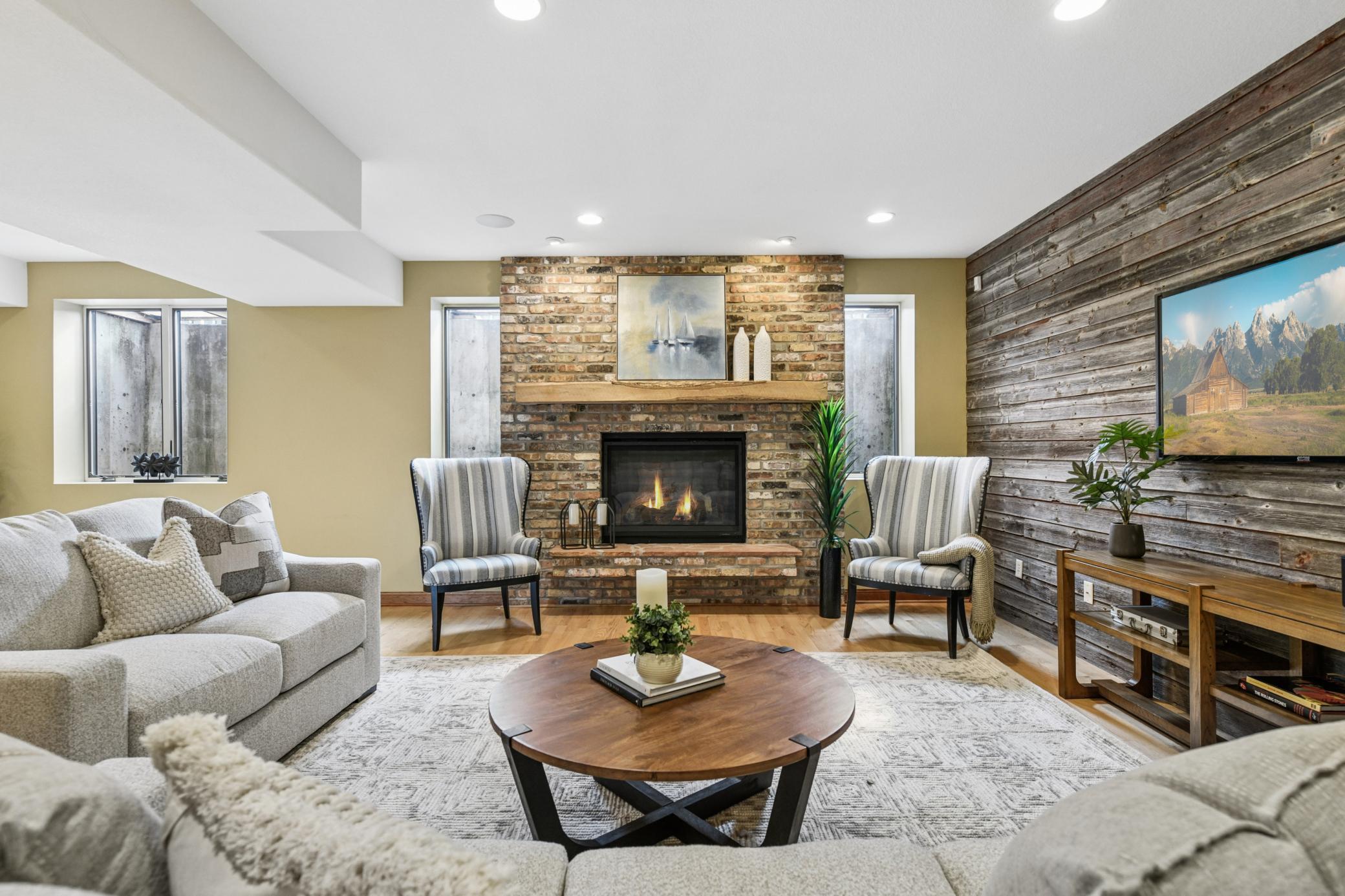 Wonderful textures and a cool vibe surround this space