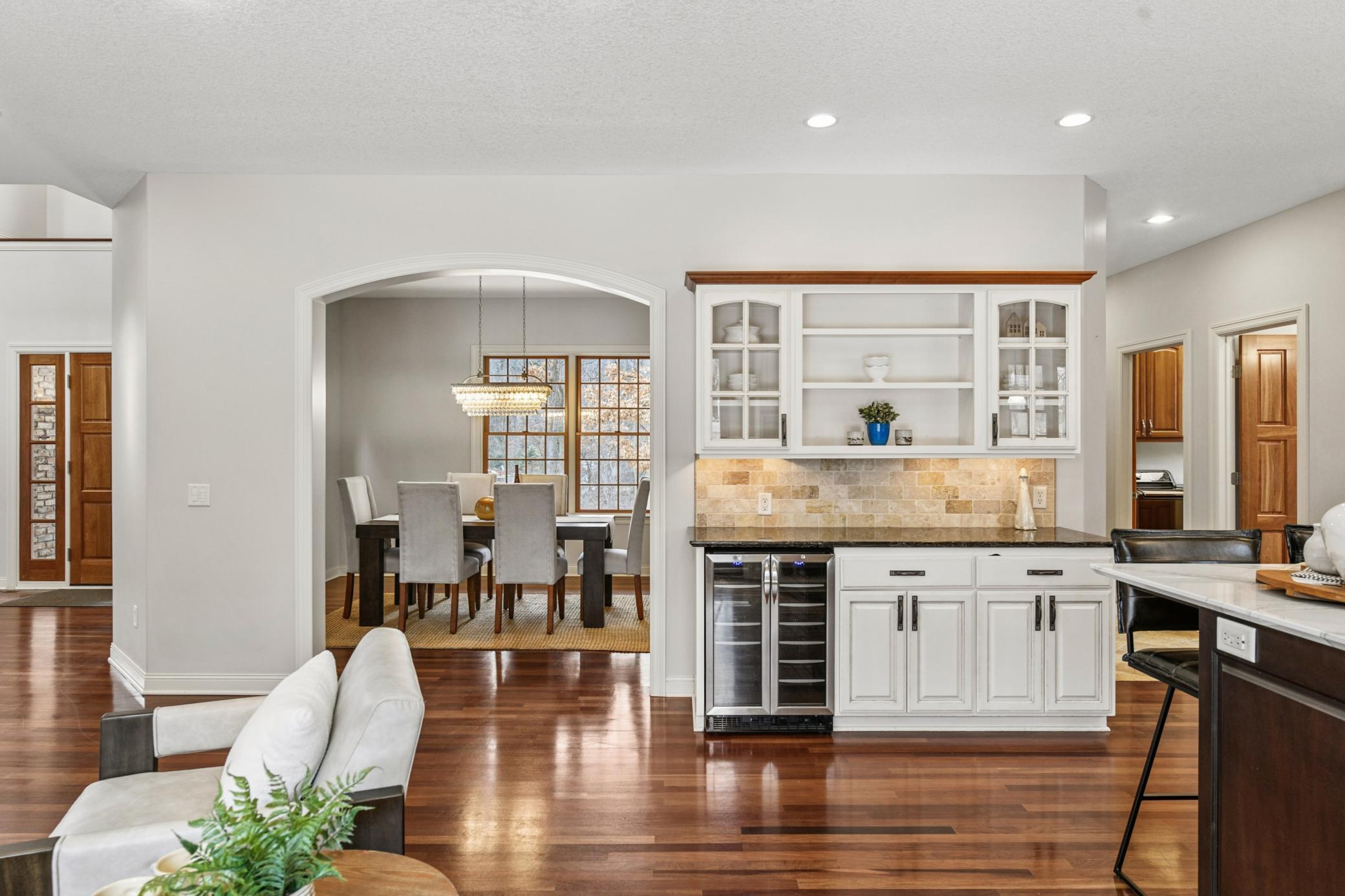 A perfectly appointed coffee and beverage station