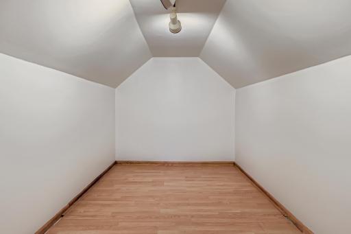 Picture of the very generous sized walk in closet. Previous owners put there dressers in here to keep the main room open and clean t