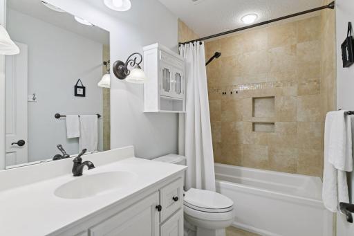 The third bedroom also enjoys a private full en suite bathroom.