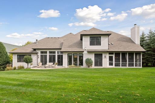 The large, level backyard is ready for a game of kickball!