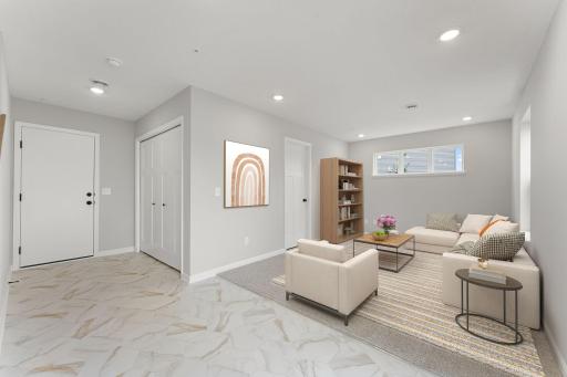 Lower Level Rec Room *Photo of a previously built home of the same floorplan. Finishes/options may vary.