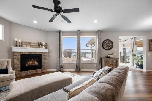 Stay warm and cozy during our last winter evenings with a gas fireplace in the main level living room!