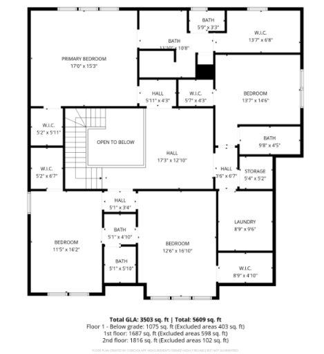 Floorplan Upper Level.