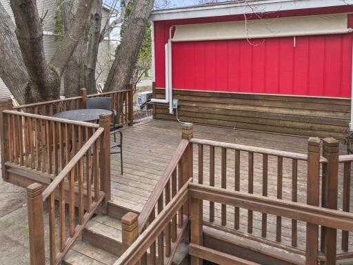 Fabulous outdoor deck space.