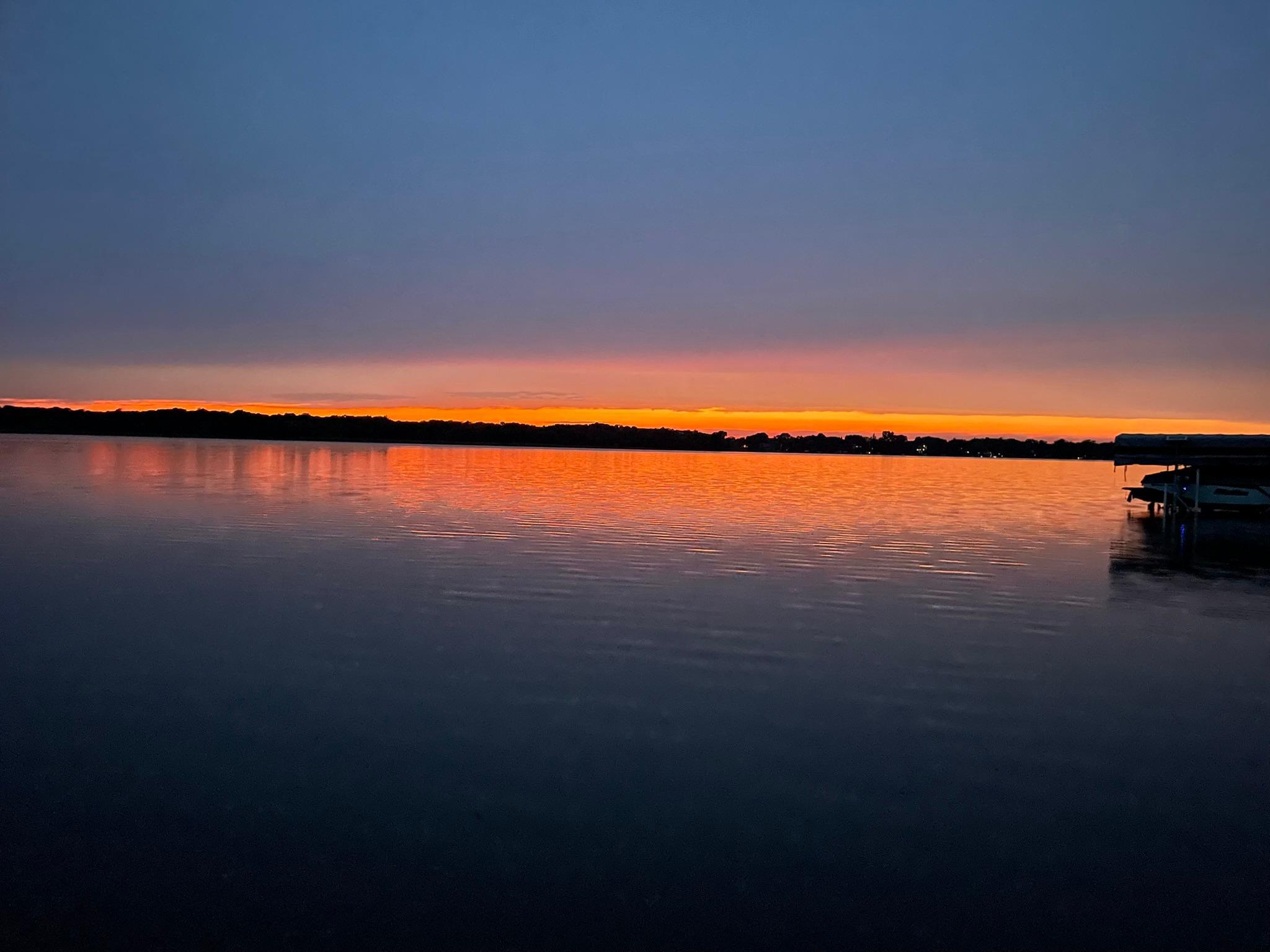 Enjoy gorgeous sunsets over picturesque Lake John.