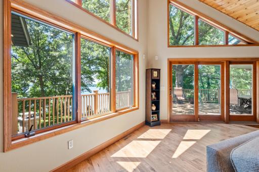 The large Anderson windows make it easy to enjoy the beautiful outdoors