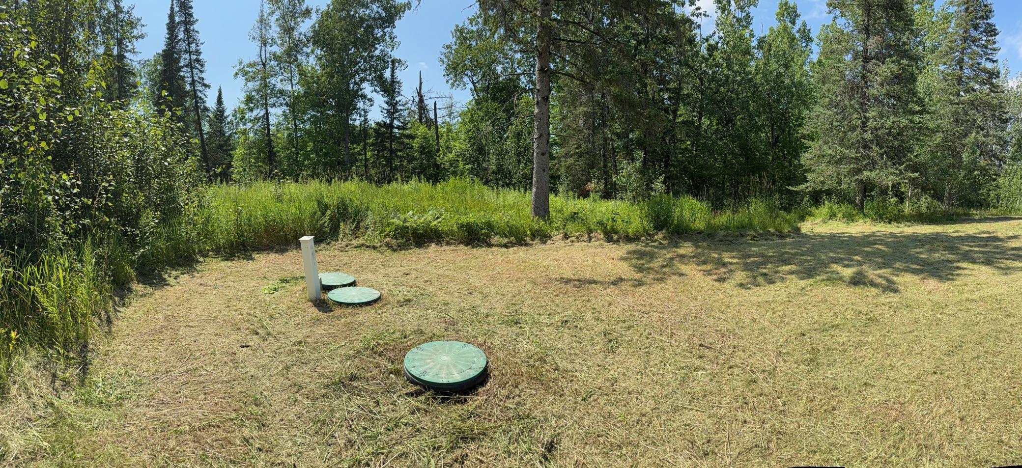 Compliant septic, backed by mound