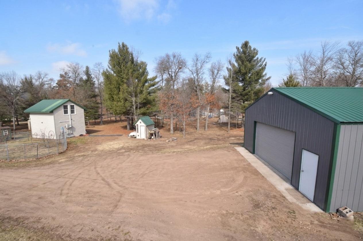 yard looking west from main house.
