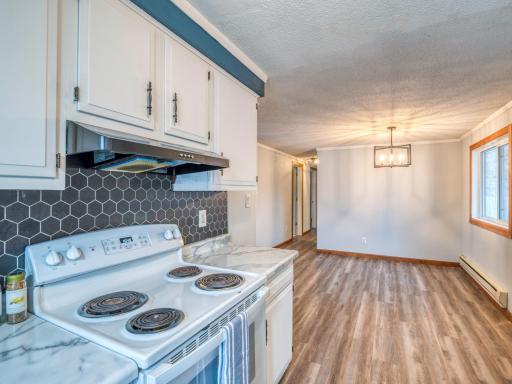 Kitchen view to dining room