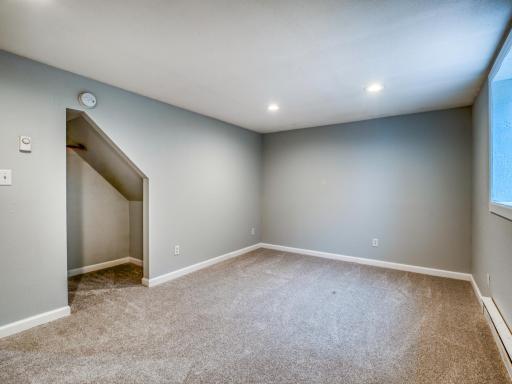 Another angle of first lower level bedroom