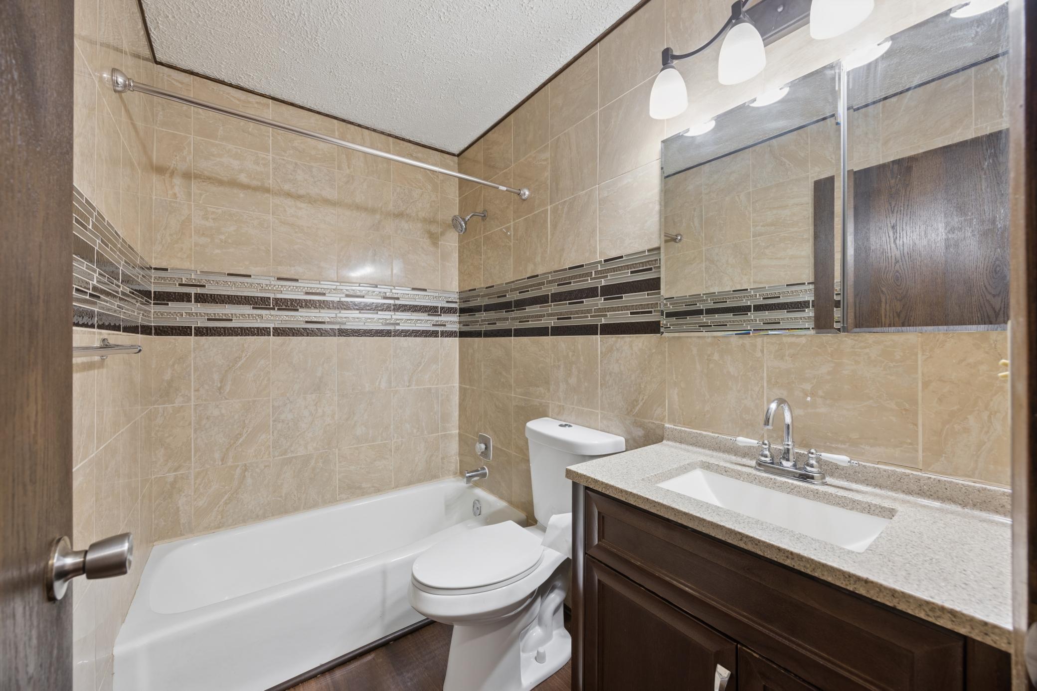 Updated bathroom on main level