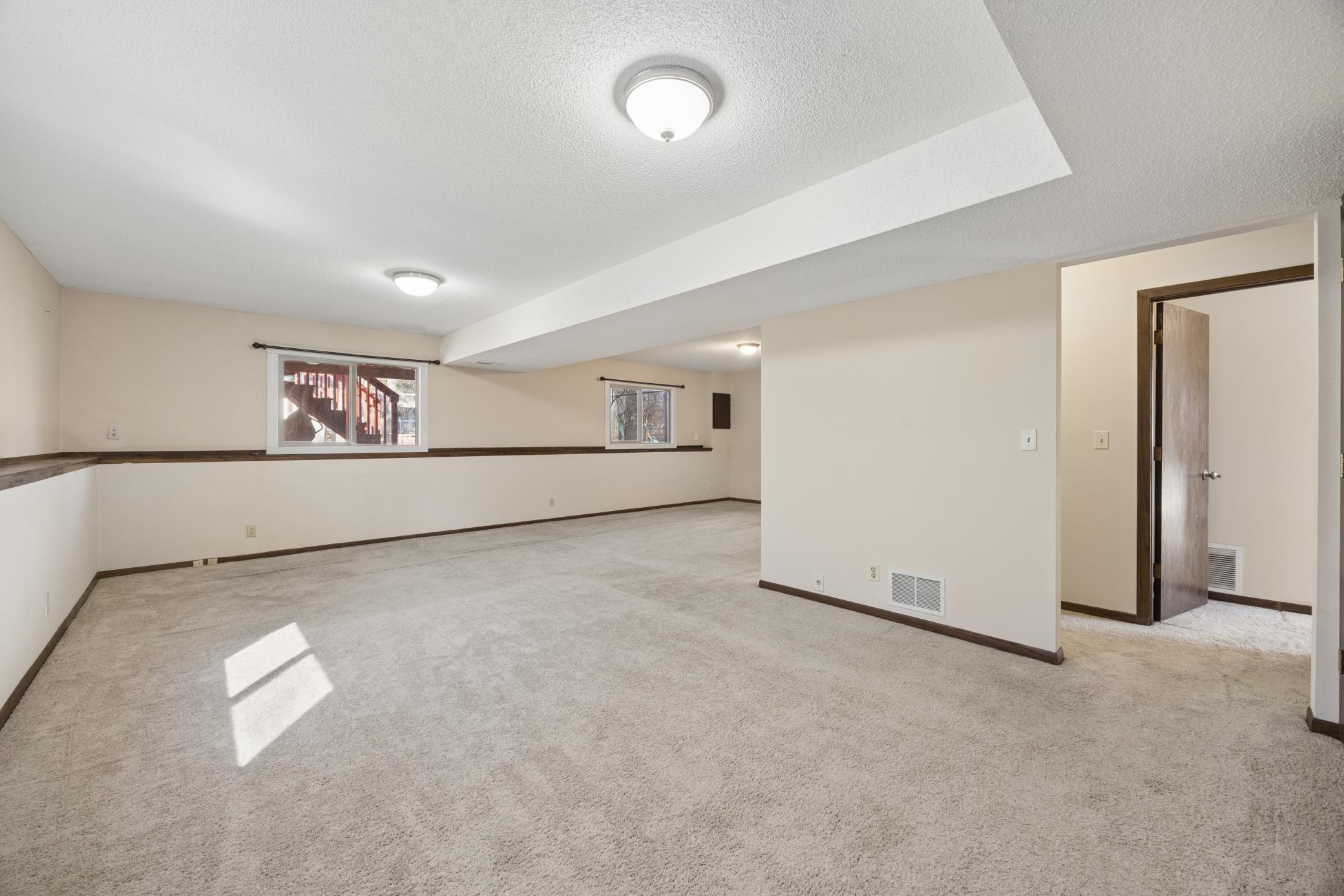 Huge lower level family room