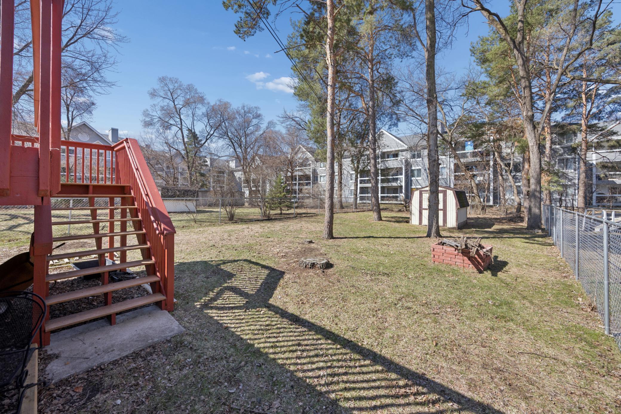 Additional view of backyard