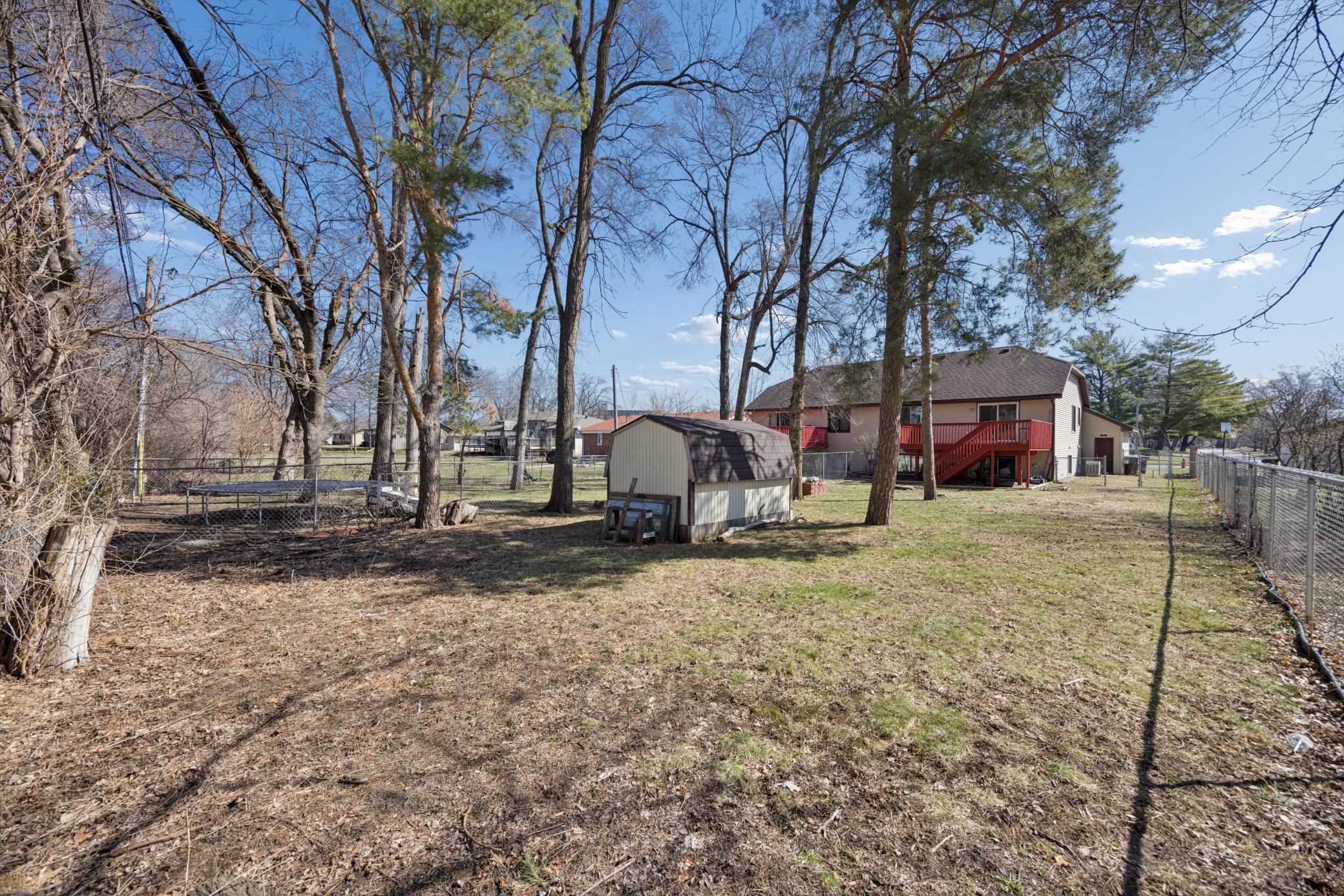 Additional view of backyard