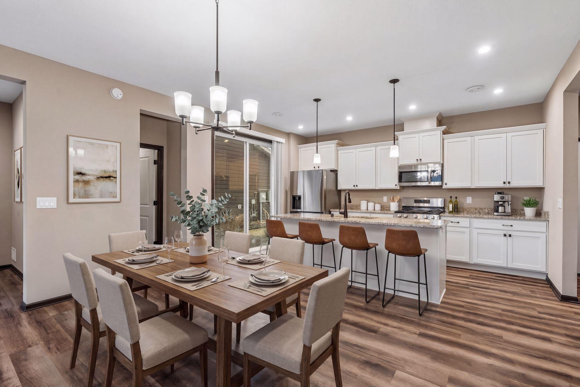 Virtually staged photo