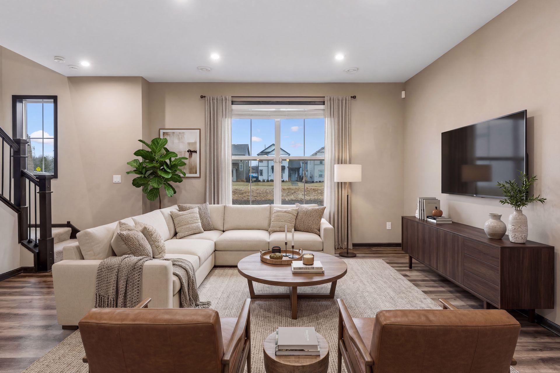 Virtually staged photo