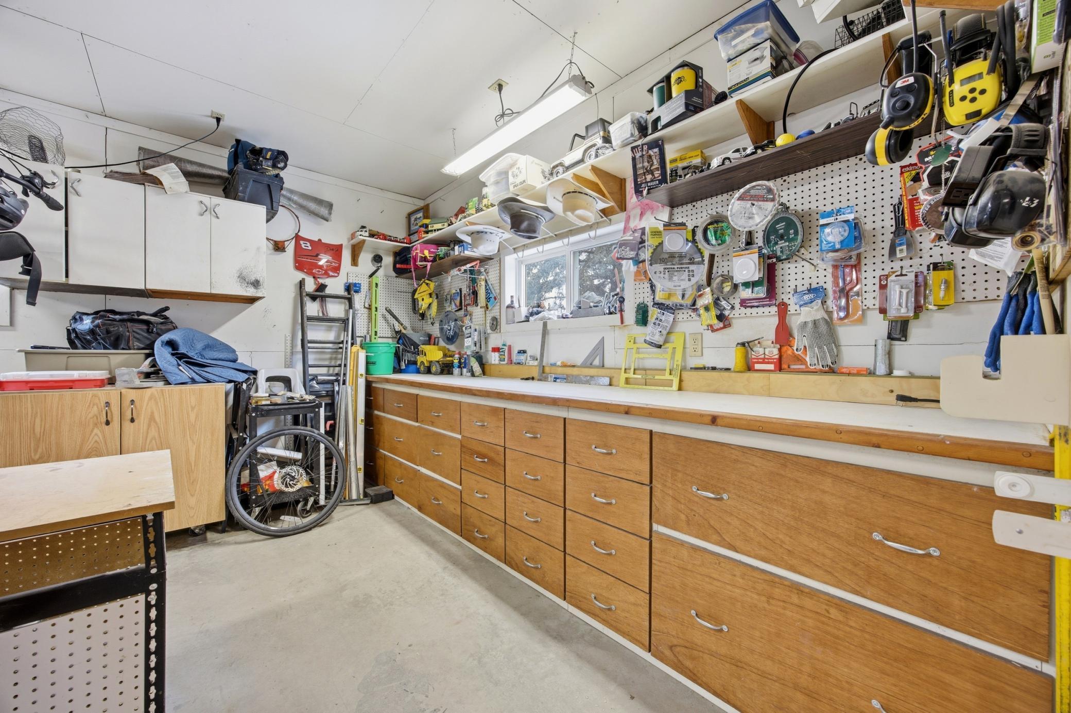 Garage - Third Stall - with workbench
