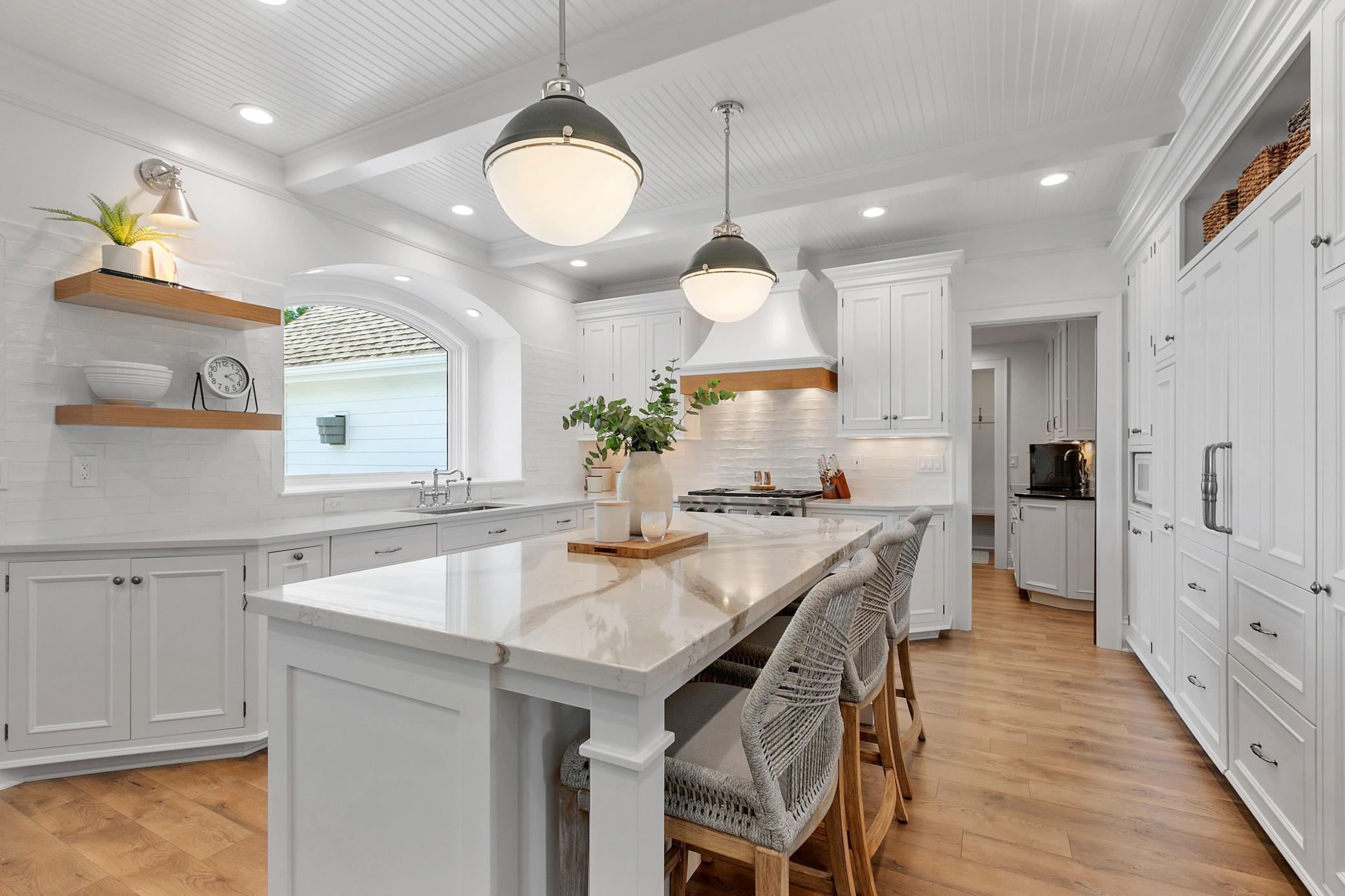 The kitchen of your dreams with two butler's pantries making lakeside entertaining a breeze.