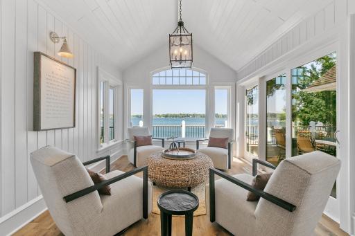 Oh the views from this sun porch!