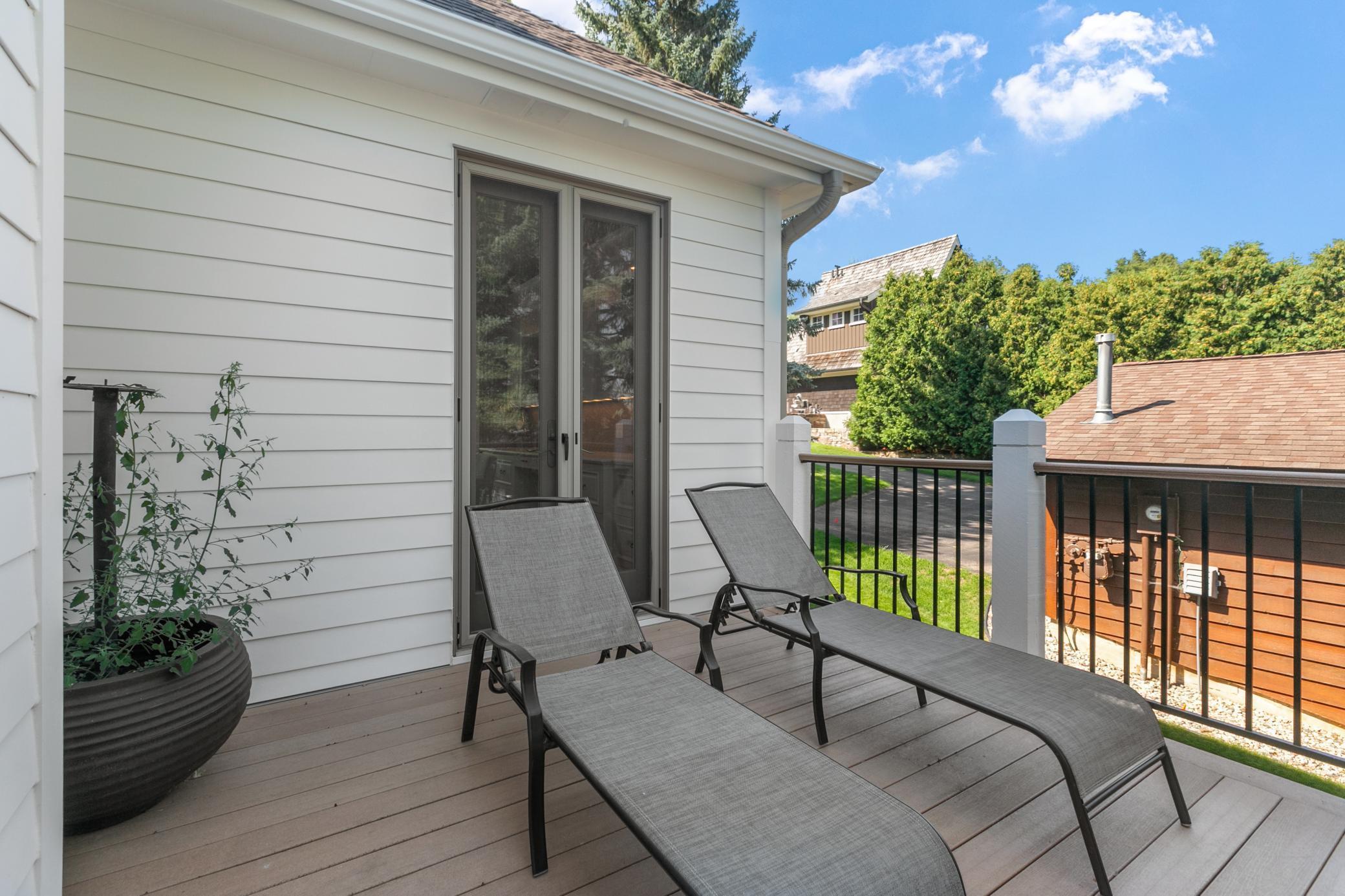 Access the patio from your office!