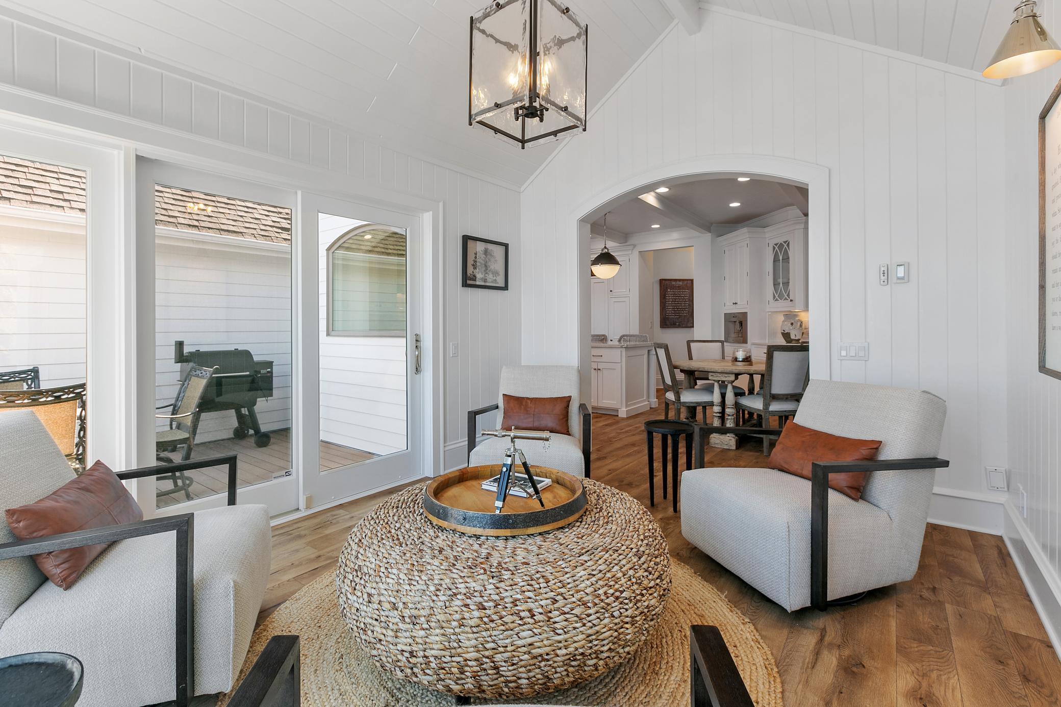 The sun porch offers incredible views you’ll enjoy year-round.