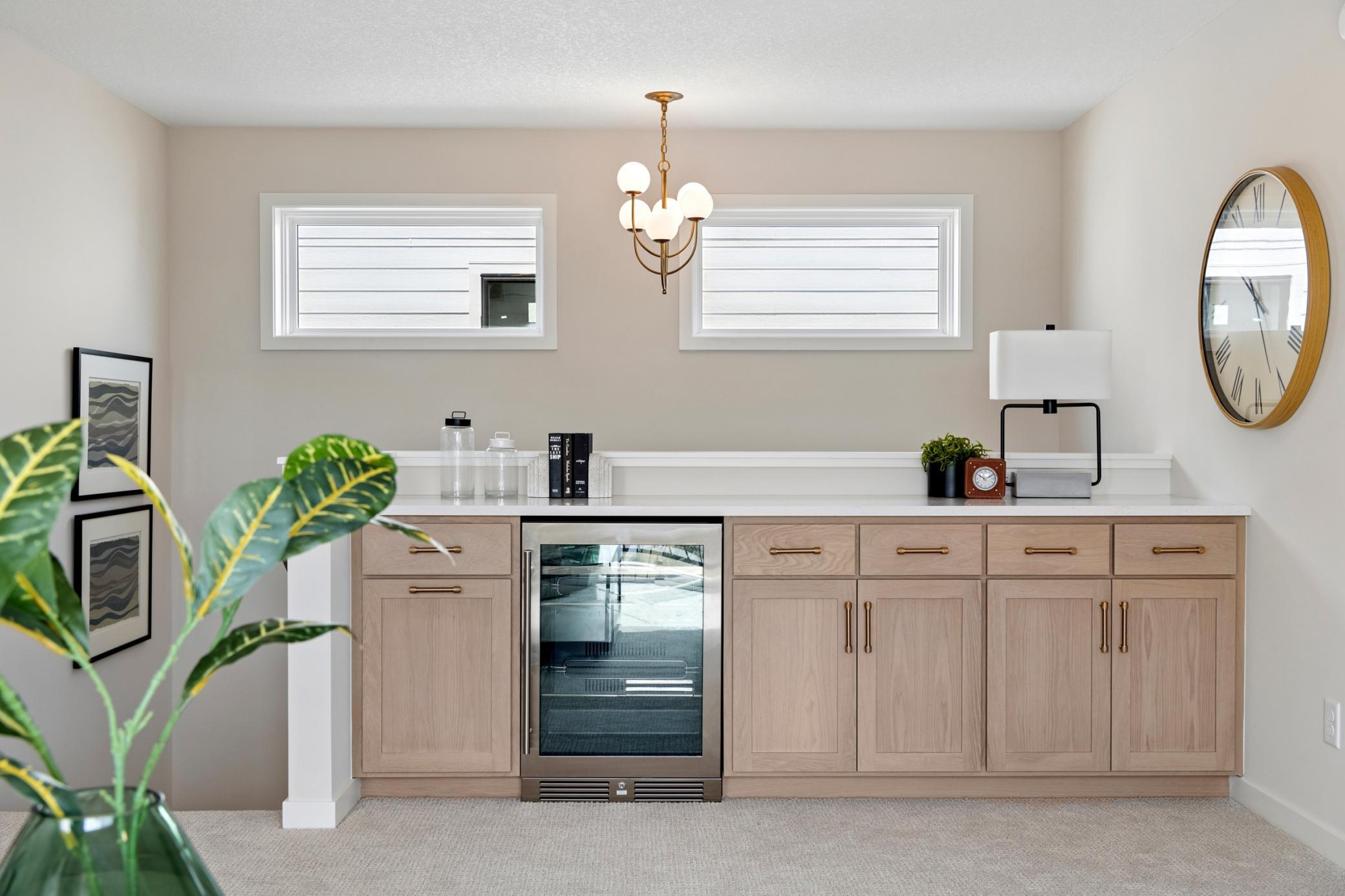 Storage and beverages conveniently located in the upstairs loft. *Photos are of like home and may not depict actual home plan. Configurations, features, materials and finishes may contain options that are not included in the price.