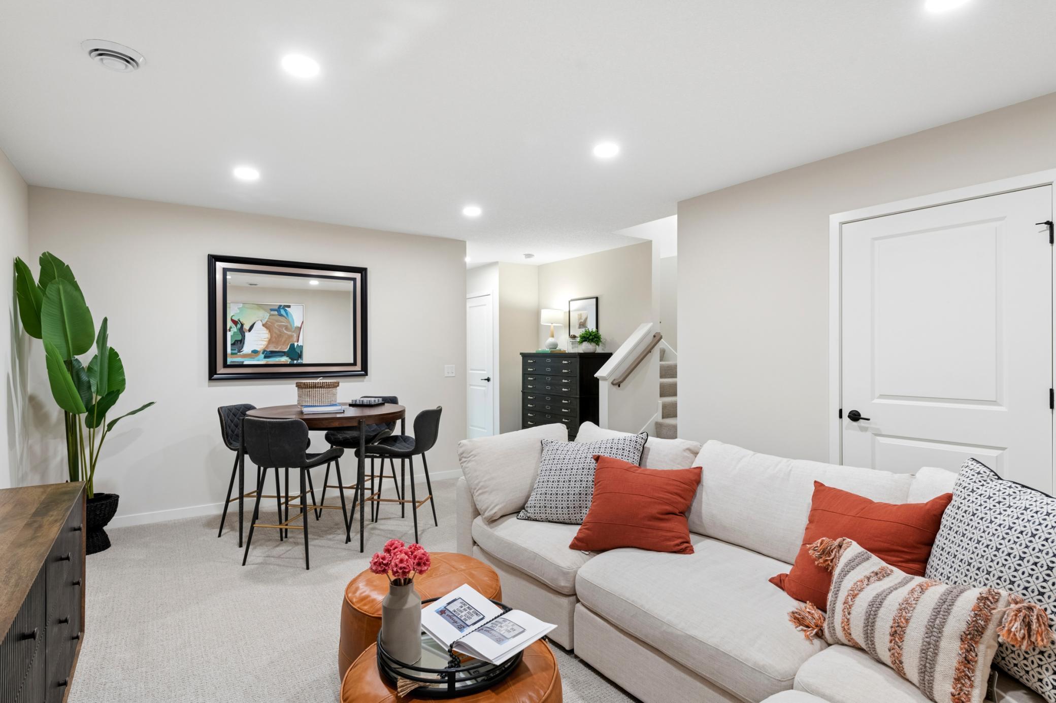 Finished basement offers valuable additional living space *Photos are of like home and may not depict actual home plan. Configurations, features, materials and finishes may contain options that are not included in the price.