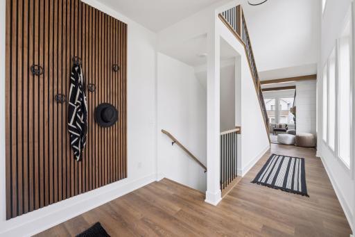 Bright, inviting, welcoming foyer