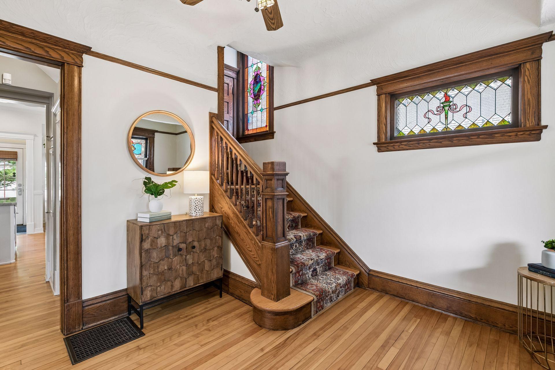 Look at the stained glass!