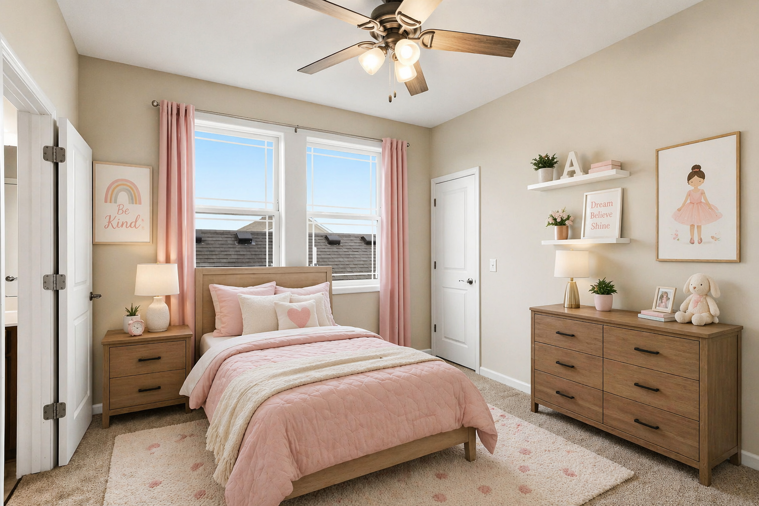 Virtually staged - 2nd level Bedroom #3