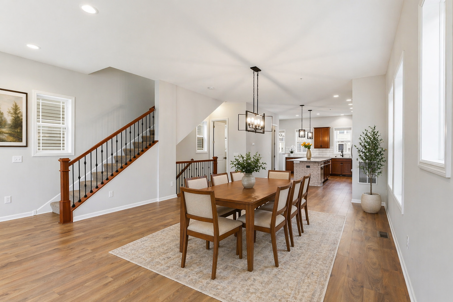 Virtually staged - Dining area