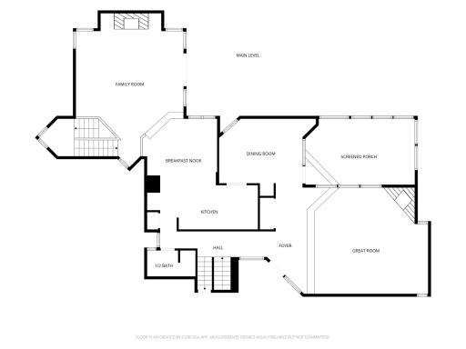 Main Level Floor Plan