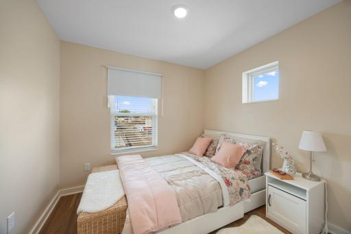Bedroom 3 - 3rd floor (In this 3 BR townhome, one of the bedrooms is the size of two bedrooms joined together - photo is from 4 BR model)