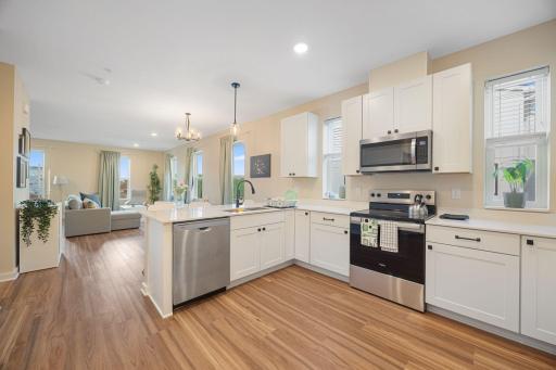 kitchen/dining/living