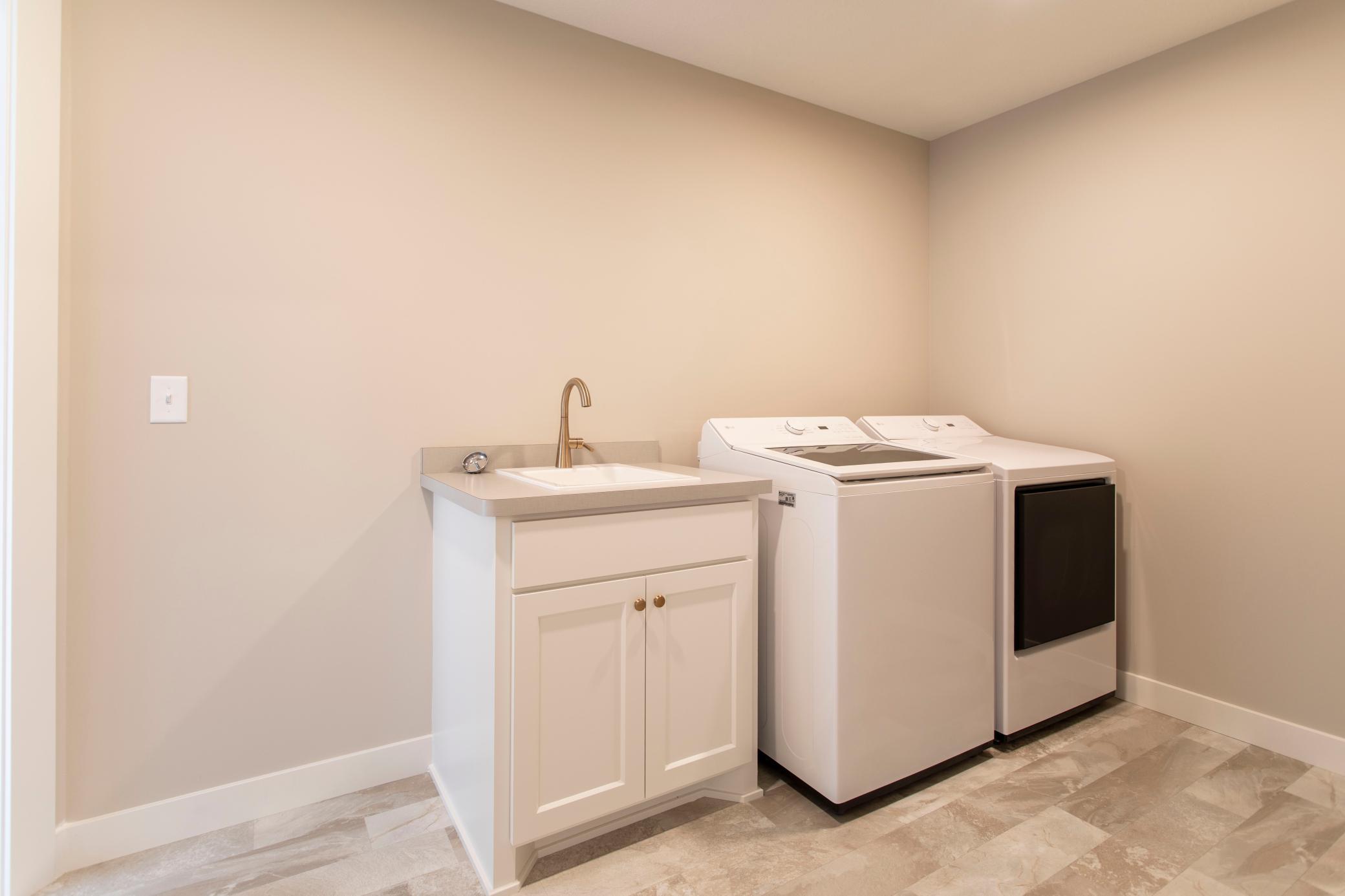 Upstairs laundry room