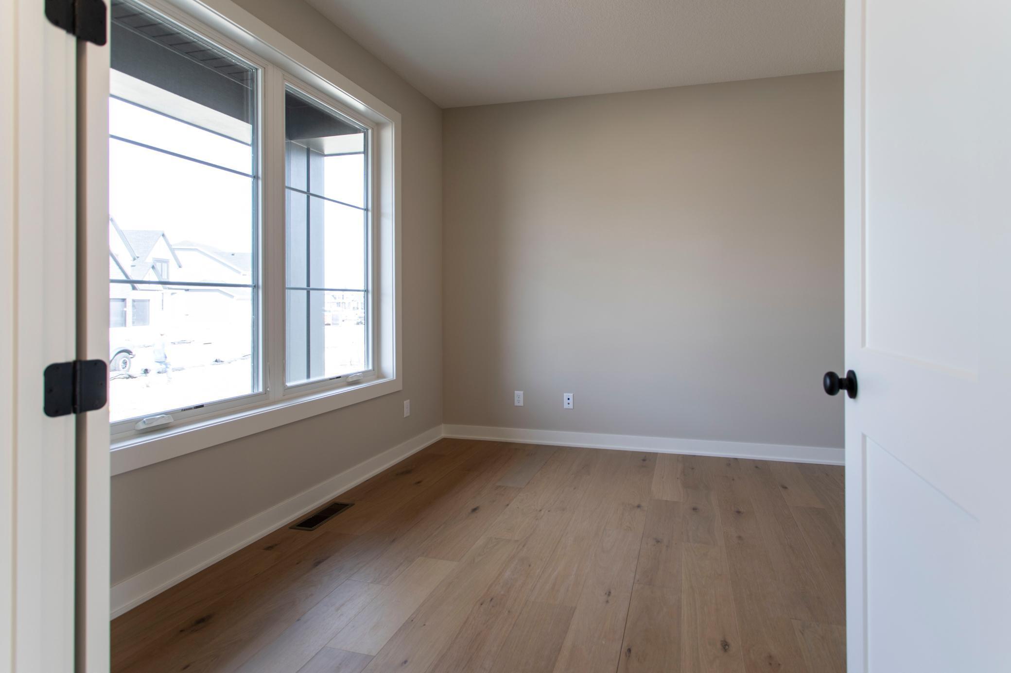 Main floor office with engineered hardwood floors!