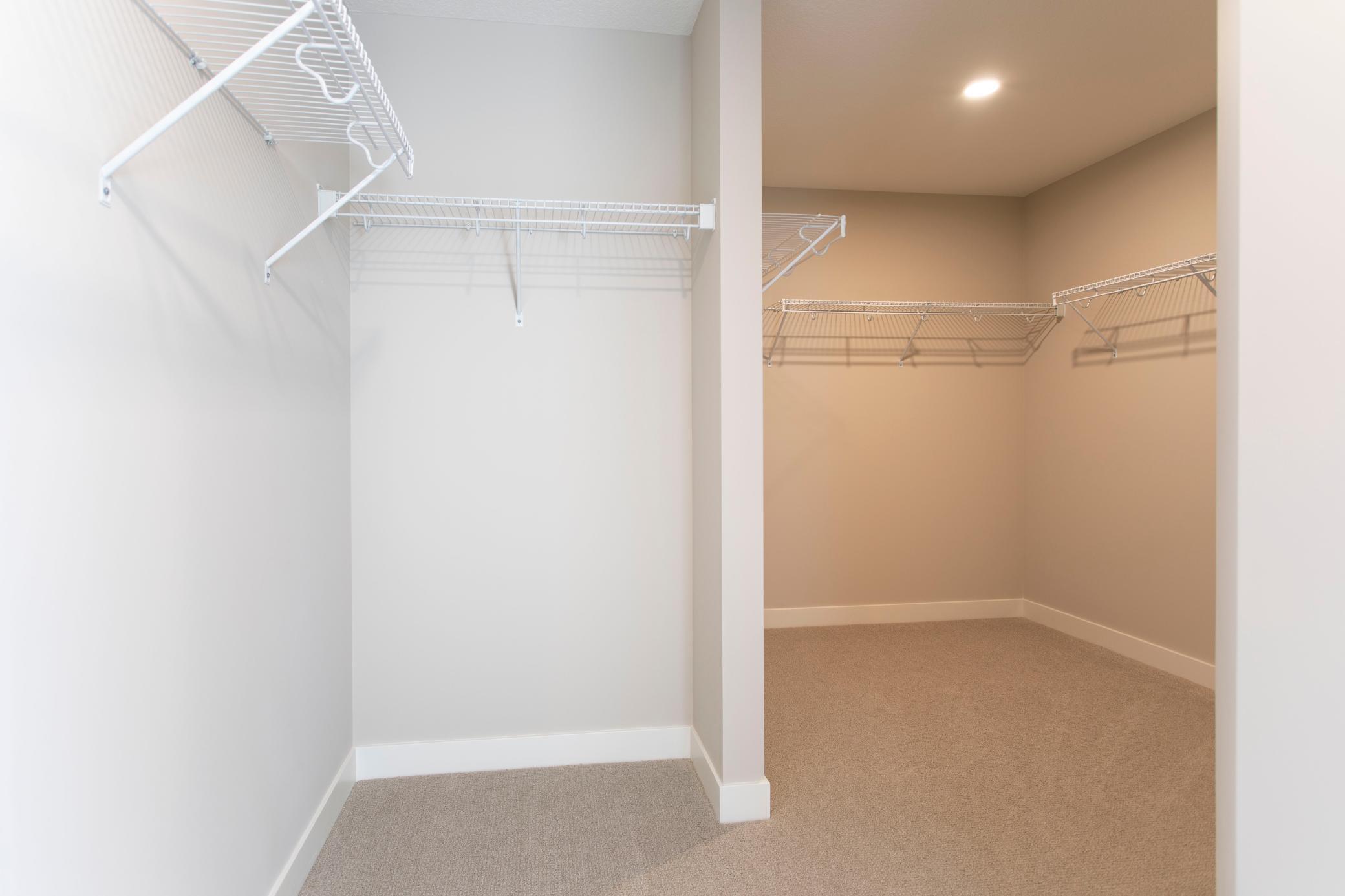 Primary walk in closet