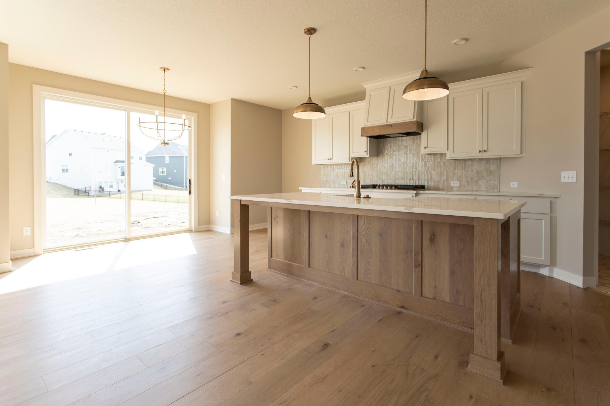 Luxury kitchen package cooktop, hood vent and custom cabinets