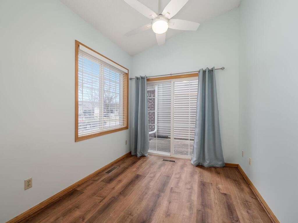 Sunroom leading to patio